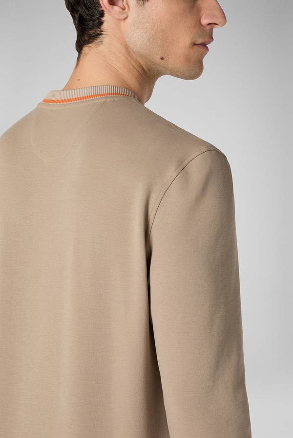 Lab. Pal Zileri Felpa in cotone stretch con logo Italia