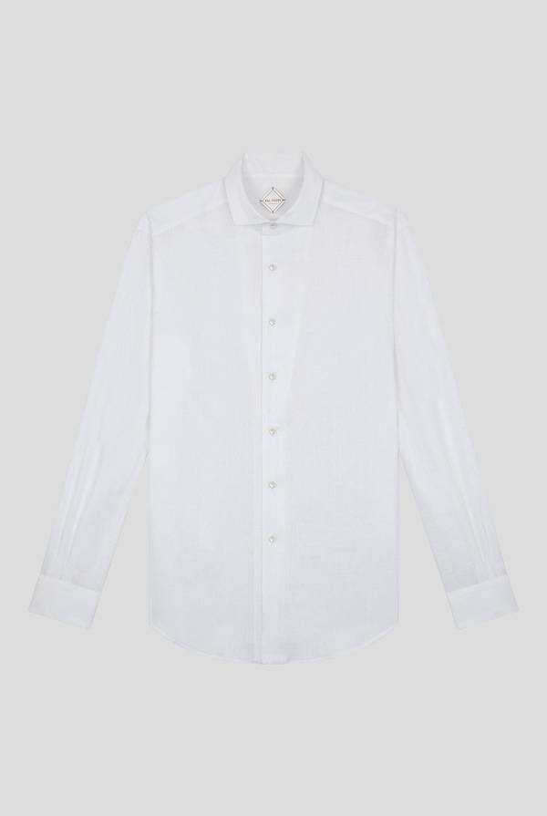 Lab. Pal Zileri Camicia in lino bianca Novità