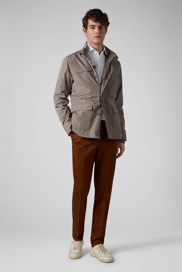 Lab. Pal Zileri Oyster Field Jacket in nylon ultra leggero Sconto