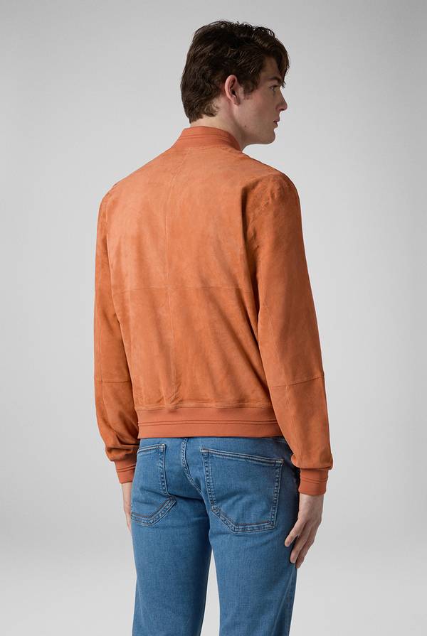 Lab. Pal Zileri Bomber in suede color albicocca Offerta