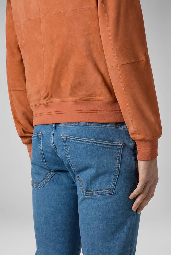 Lab. Pal Zileri Bomber in suede color albicocca Offerta