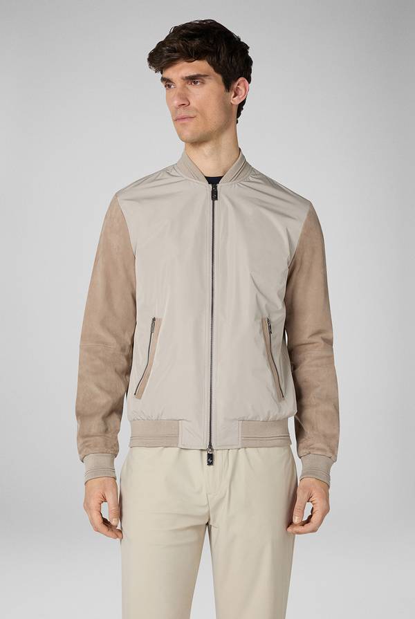 Lab. Pal Zileri Bomber beige in nylon e suede 2025