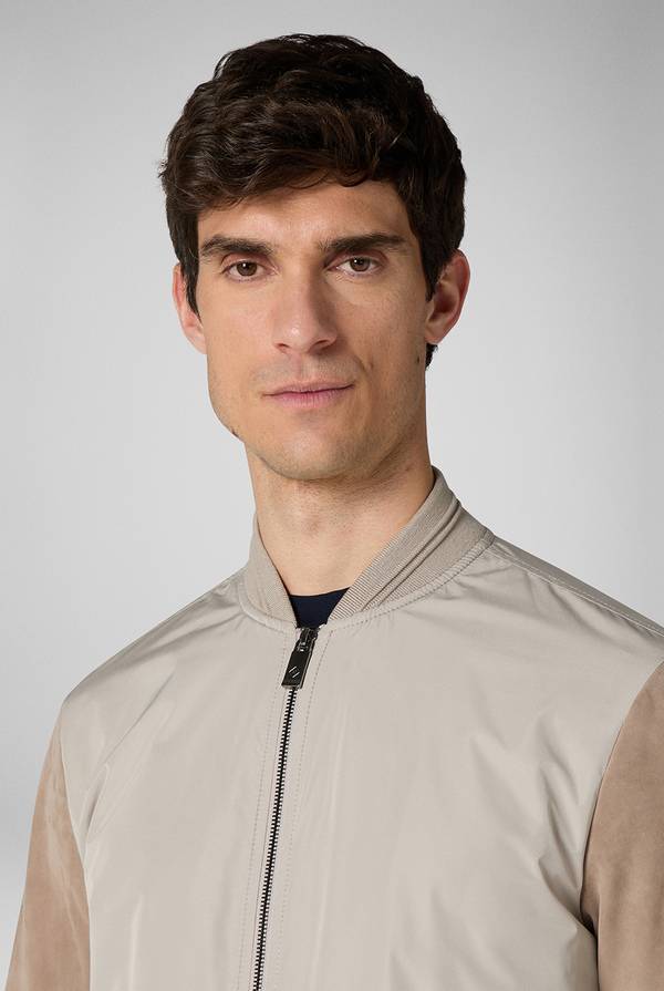 Lab. Pal Zileri Bomber beige in nylon e suede 2025
