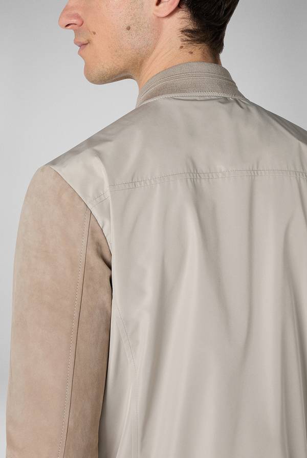 Lab. Pal Zileri Bomber beige in nylon e suede 2025