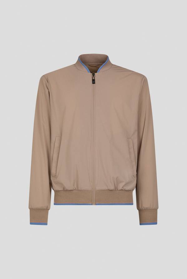 Lab. Pal Zileri Bomber in soft shell color tortora In Linea