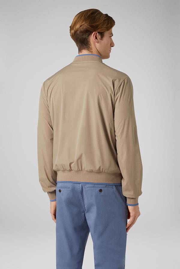 Lab. Pal Zileri Bomber in soft shell color tortora In Linea