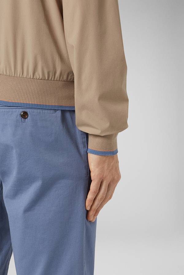 Lab. Pal Zileri Bomber in soft shell color tortora In Linea