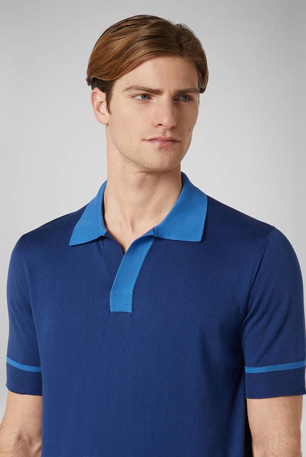 Lab. Pal Zileri Polo in maglia con dettagli a contrasto Fino Al -60%