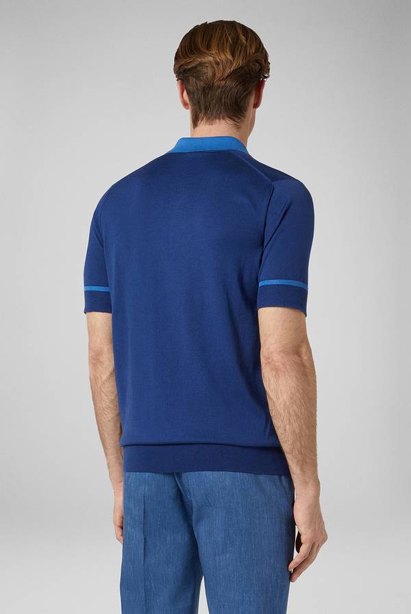 Lab. Pal Zileri Polo in maglia con dettagli a contrasto Fino Al -60%