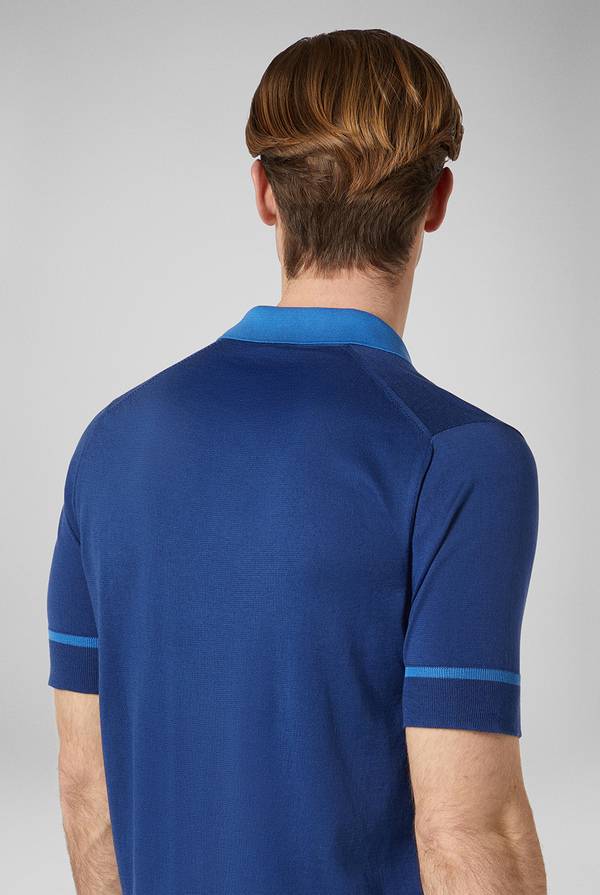 Lab. Pal Zileri Polo in maglia con dettagli a contrasto Fino Al -60%