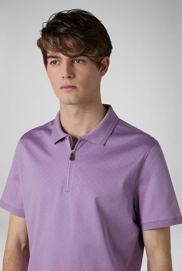 Lab. Pal Zileri Polo con monogramma allover Offerta