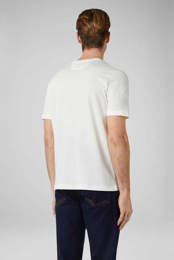 Lab. Pal Zileri T-Shirt in cotone nel colore bianco Online