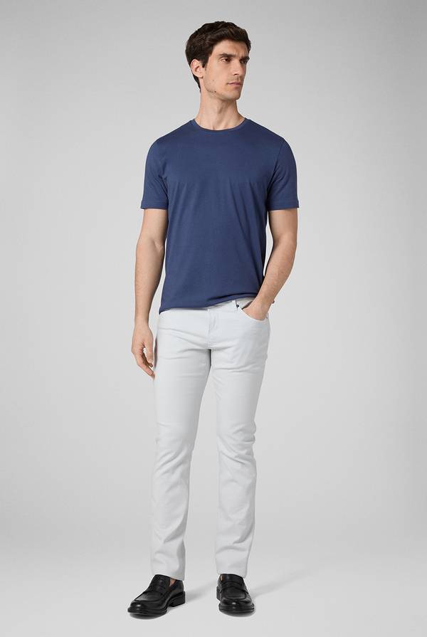 Lab. Pal Zileri T-Shirt in cotone nel colore blu Outlet