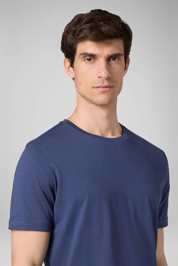 Lab. Pal Zileri T-Shirt in cotone nel colore blu Outlet