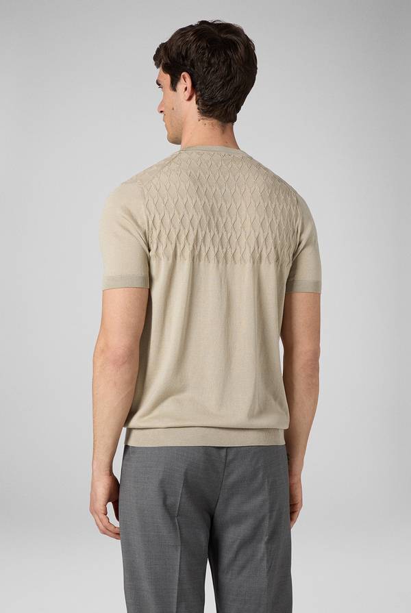 Lab. Pal Zileri Tshirt con lavorazione 3D In Vendita