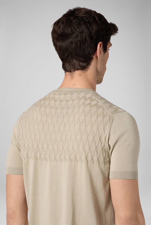 Lab. Pal Zileri Tshirt con lavorazione 3D In Vendita