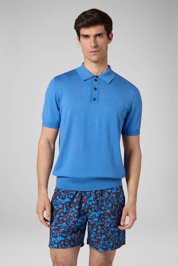 Lab. Pal Zileri Polo in maglia di lana e seta Hotsell