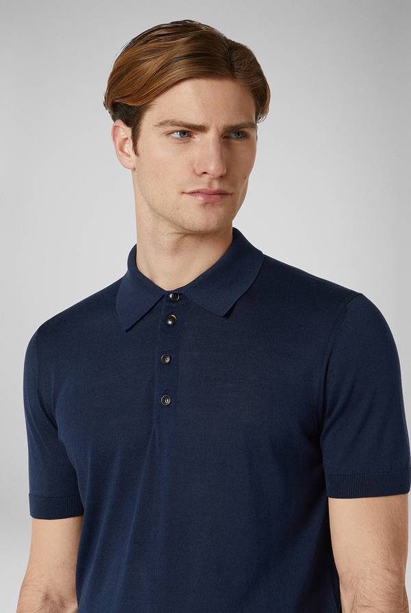 Lab. Pal Zileri Polo in maglia di seta e cotone Vendita Economica