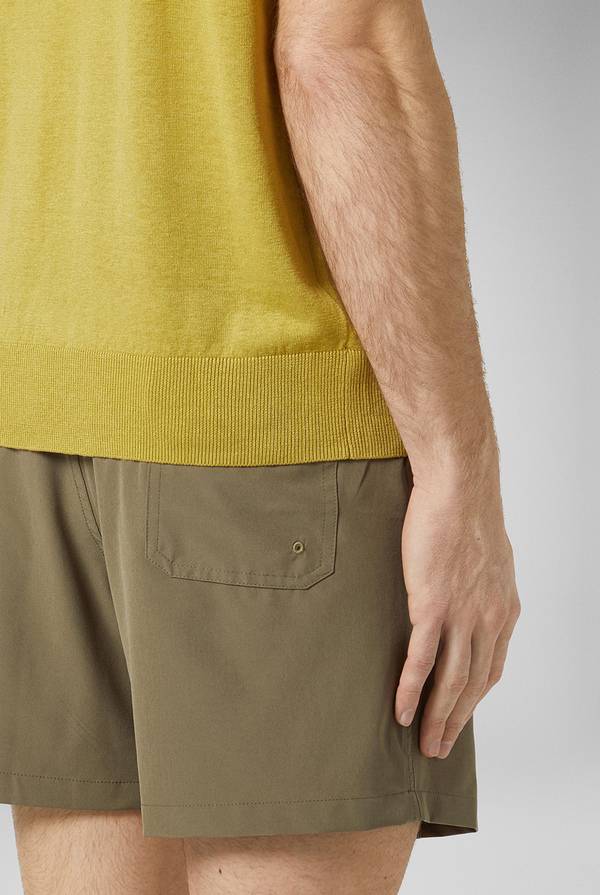 Lab. Pal Zileri Polo in maglia di lino e seta color senape I Più Venduti