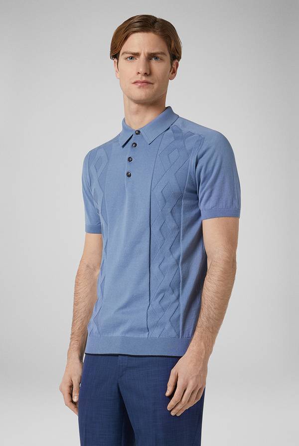 Lab. Pal Zileri Polo in maglia con calati Vendite Flash