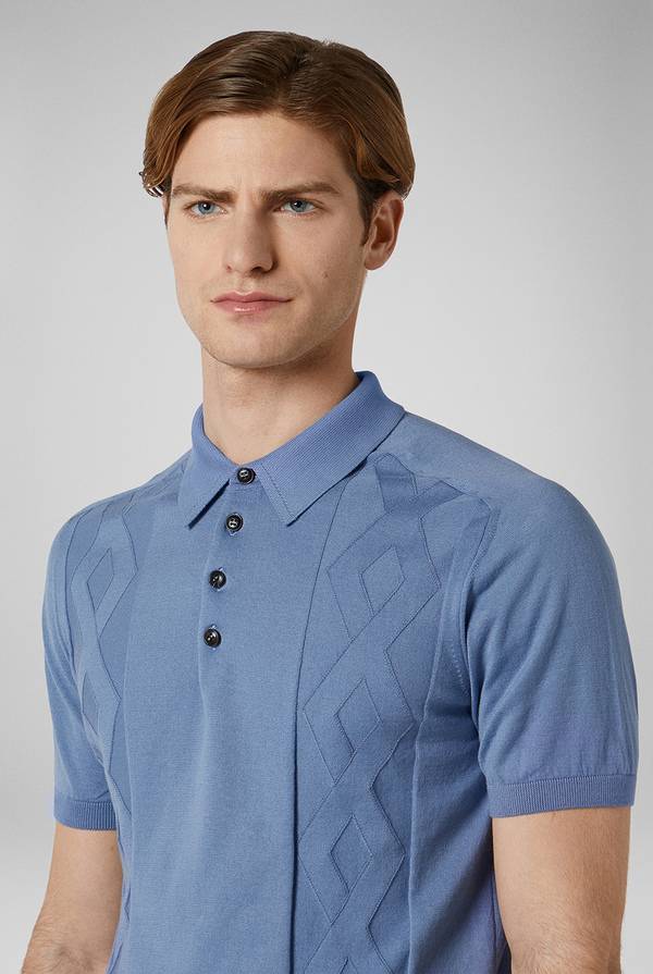 Lab. Pal Zileri Polo in maglia con calati Vendite Flash