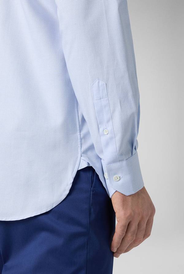 Lab. Pal Zileri Camicia azzurra con micro struttura Italy