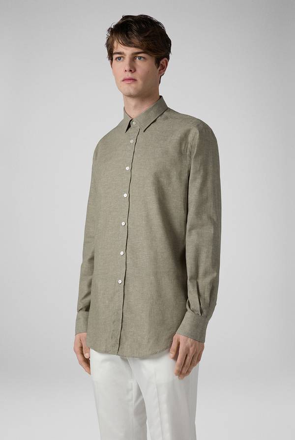 Lab. Pal Zileri Camicia in lino e cotone In Linea
