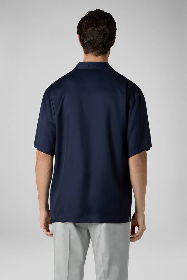 Lab. Pal Zileri Camicia bowling blu navy Vendita