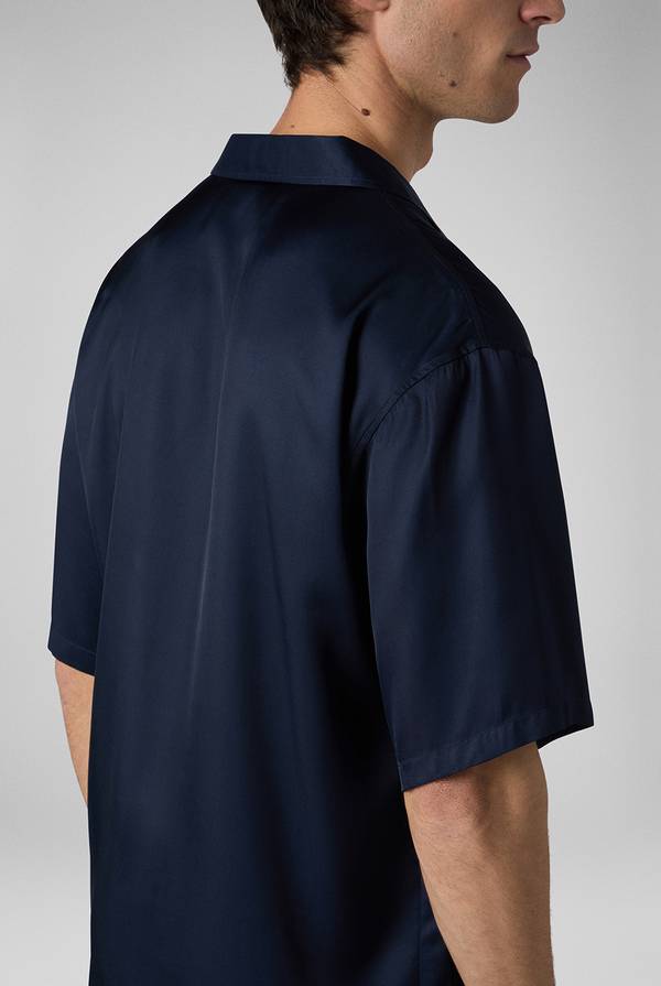 Lab. Pal Zileri Camicia bowling blu navy Vendita