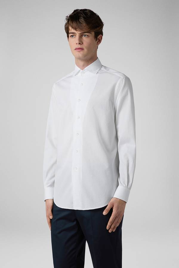 Lab. Pal Zileri Camicia bianca in cotone Qualità Garantita