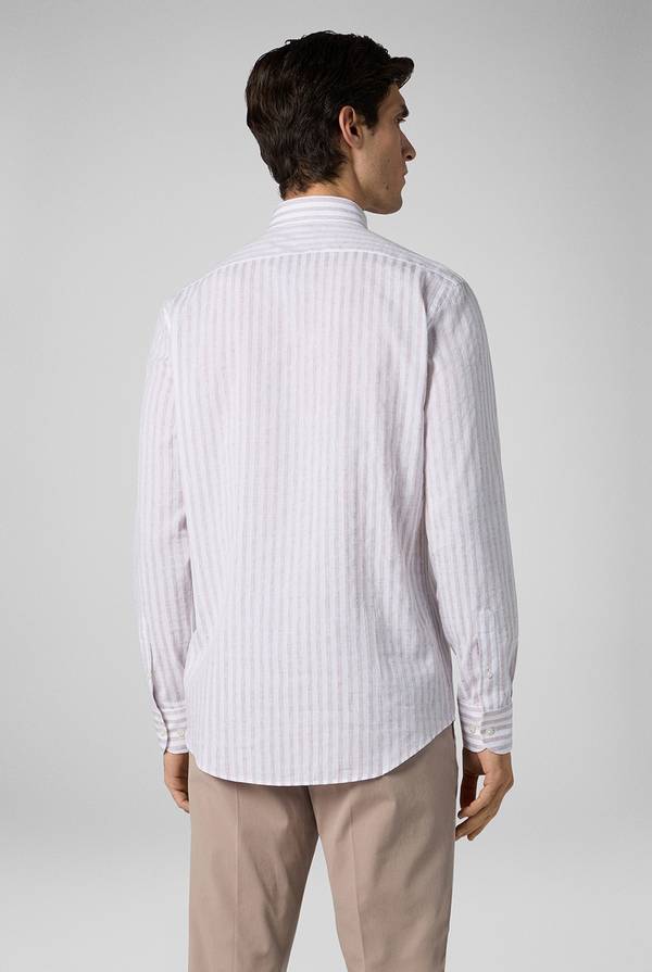 Lab. Pal Zileri Camicia a macro righe bianche e azzurre Acquista Ora