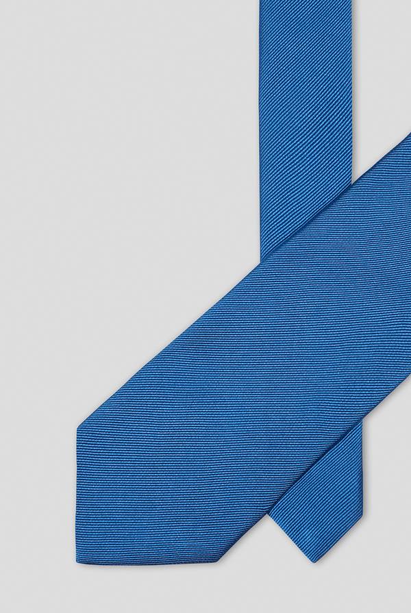 Lab. Pal Zileri Cravatta in pura seta blu In Vendita