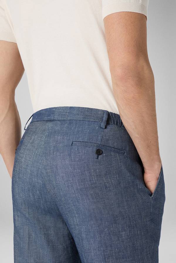 Lab. Pal Zileri Pantalone in lino e cotone stretch Promozione