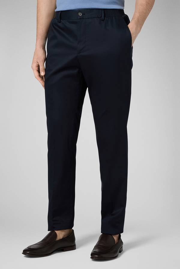 Lab. Pal Zileri Pantalone in cotone e tencel stretch Qualità Garantita