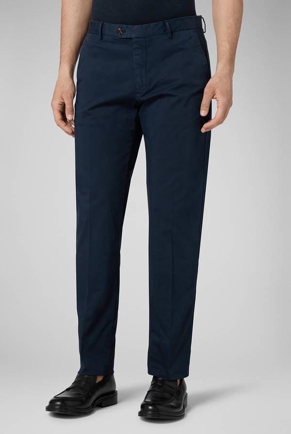 Lab. Pal Zileri Chino in cotone stretch tinto in capo Offerta