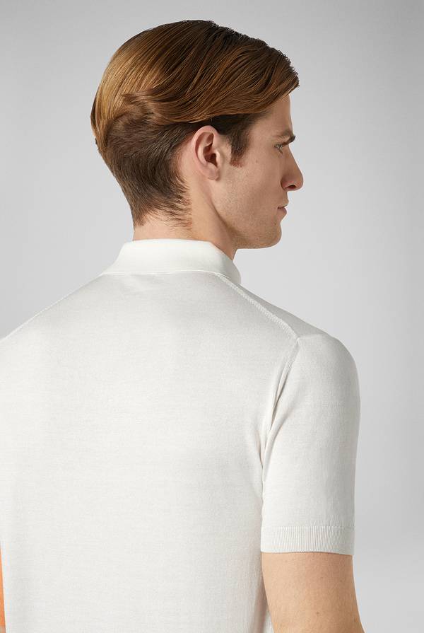 Lab. Pal Zileri Polo in maglia di seta e cotone Offerte