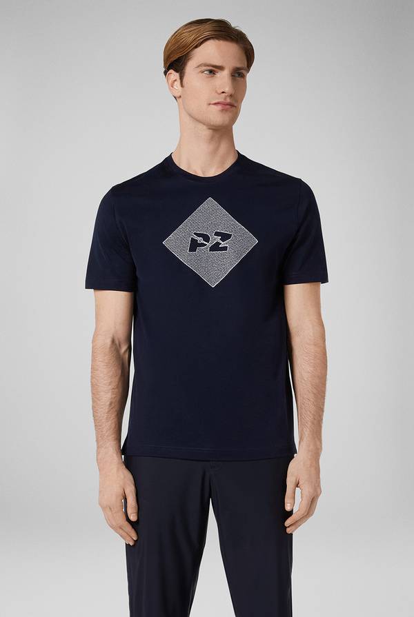 Lab. Pal Zileri Tshirt in cotone mercerizzato Vendita Calda