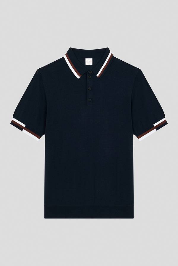 Lab. Pal Zileri Polo in maglia con dettagli a contrasto Negozio