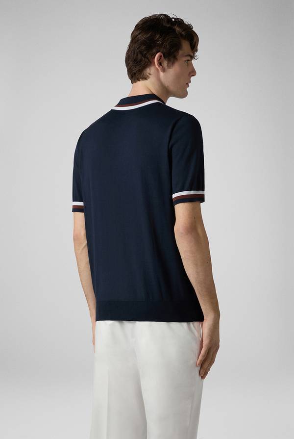 Lab. Pal Zileri Polo in maglia con dettagli a contrasto Negozio