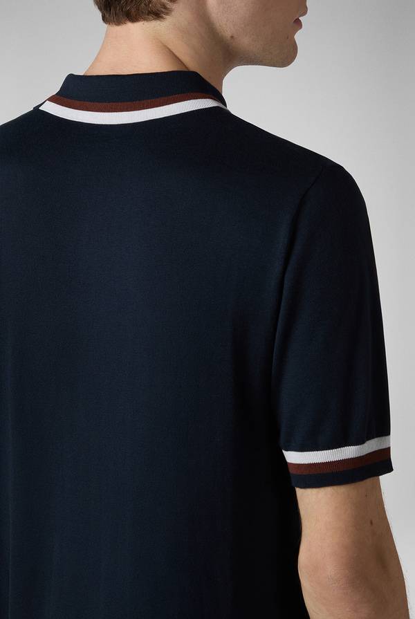 Lab. Pal Zileri Polo in maglia con dettagli a contrasto Negozio