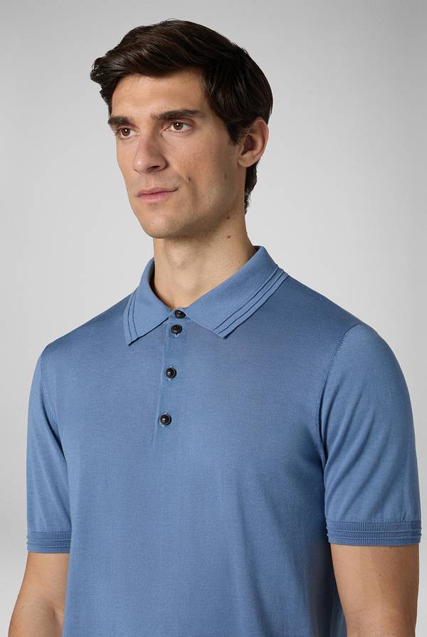 Lab. Pal Zileri Polo in cotone e tencel In Saldo