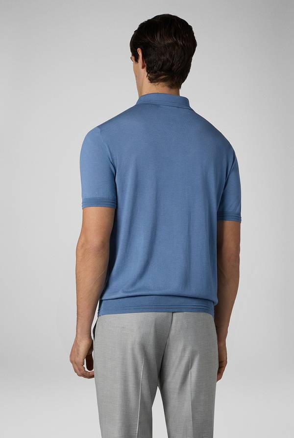 Lab. Pal Zileri Polo in cotone e tencel In Saldo