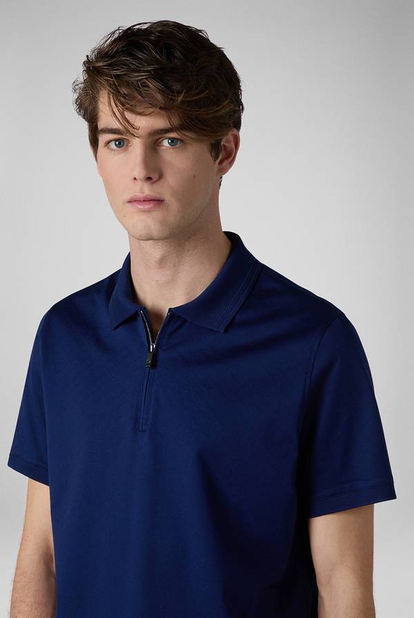 Lab. Pal Zileri Polo con monogramma allover In Linea