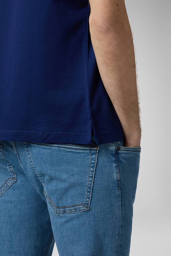 Lab. Pal Zileri Polo con monogramma allover In Linea