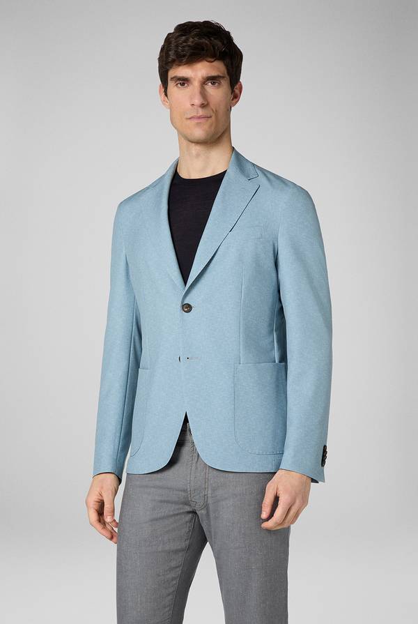 Lab. Pal Zileri Giacca Effortless in jersey stampato Qualità Garantita