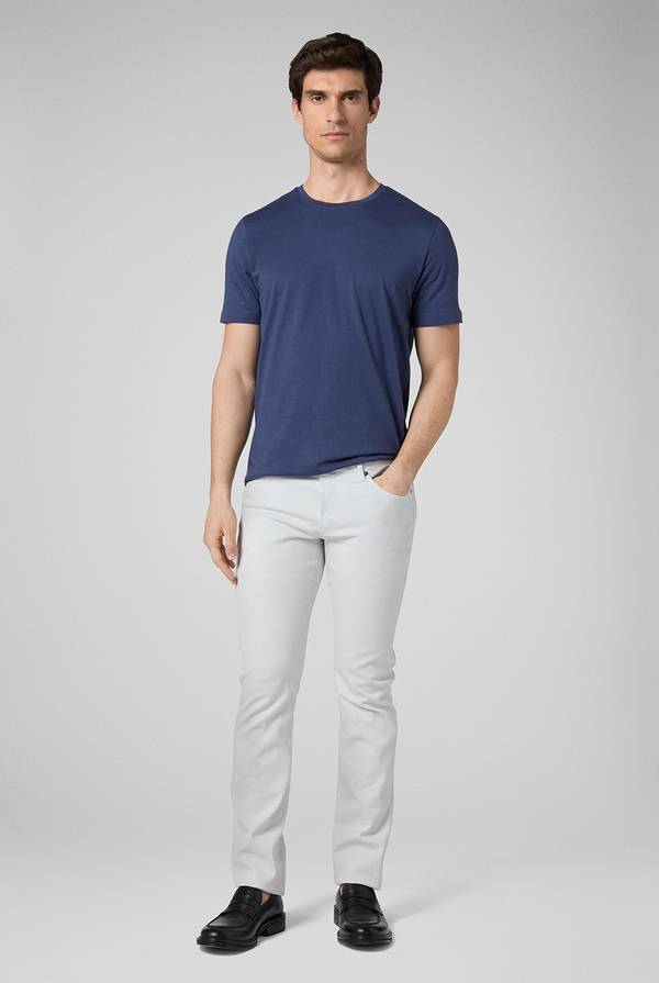 Lab. Pal Zileri T-Shirt in cotone nel colore blu navy Sottocosto