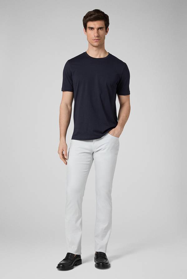 Lab. Pal Zileri T-Shirt in cotone nel colore blu navy Sottocosto
