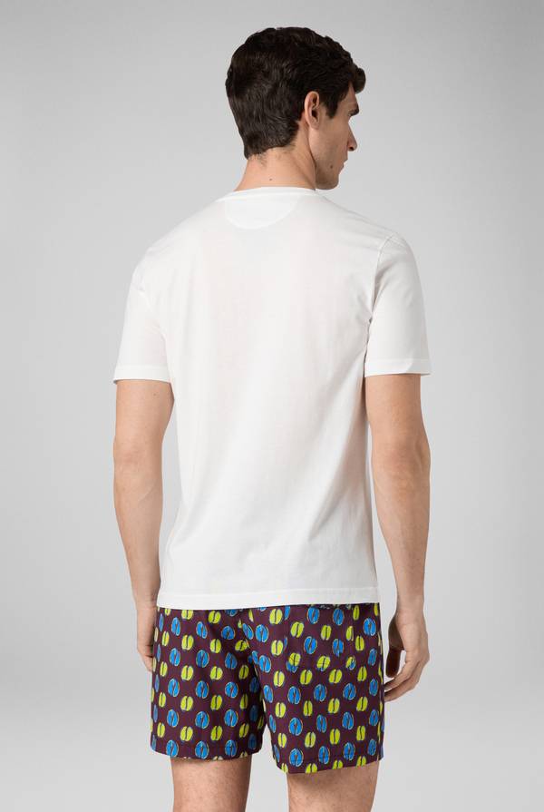 Lab. Pal Zileri tshirt in cotone con stampa astratta Presa