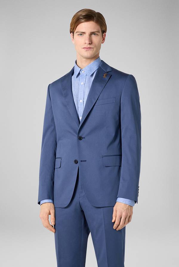 Lab. Pal Zileri Abito Vicenza in seta e cotone stretch Sconto