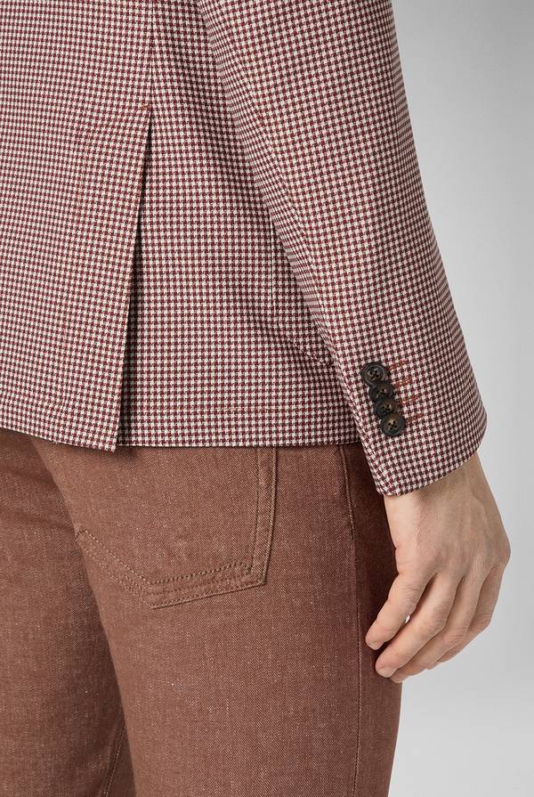 Lab. Pal Zileri Giacca Effortless in jersey con motivo pied de poule Outlet